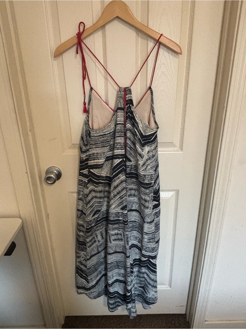 Akemi + Kin dressAnthropologie Geometric Cotton Sundress XS Boho Summer Dress - Picture 4 of 6